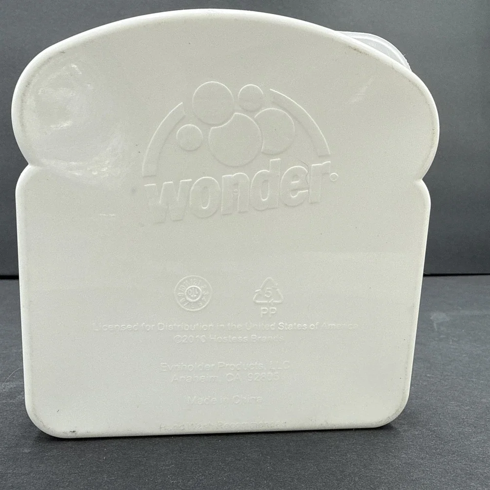 Wonder Bread Plastic Container Polka Dots Storage Sandwich Bread Holder
